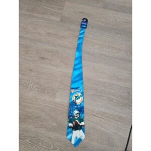 Vintage Team NFL Miami Dolphins Dan Marino Era Tropical Graphic Silk Tie NEW